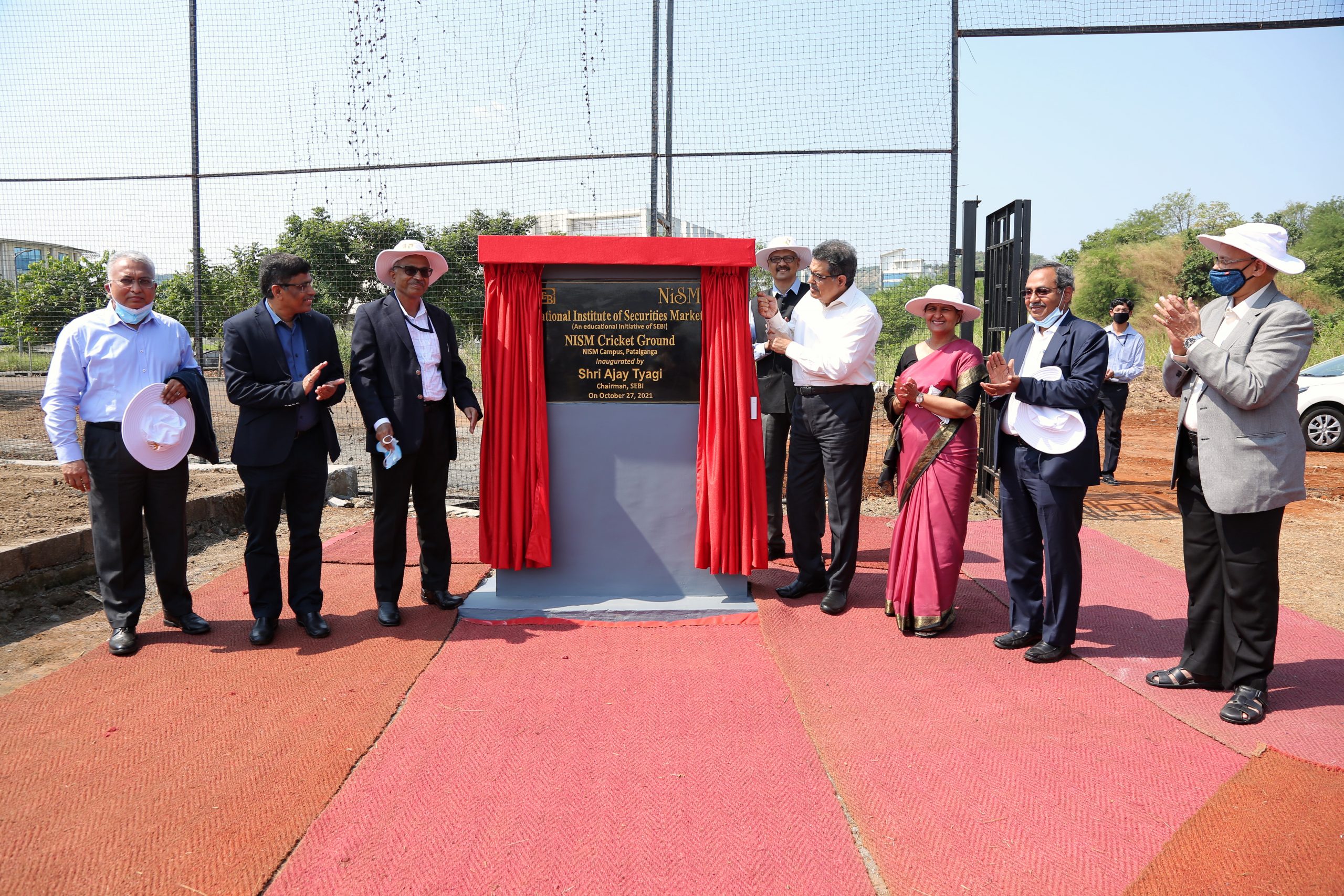 Inauguration of NISM Cricket ground by Shri Ajay Tyagi, Chairman, SEBI