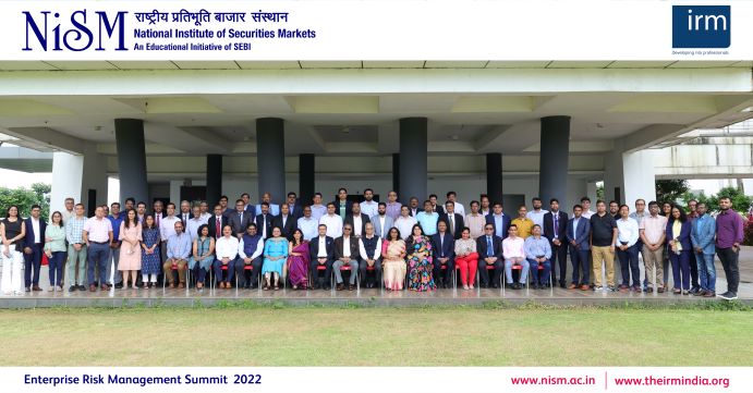 Enterprise Risk Management Summit, by National Institute of Securities Markets (NISM) and Institute of Risk Management (IRM), India Affiliate conducted on September 24, 2022.