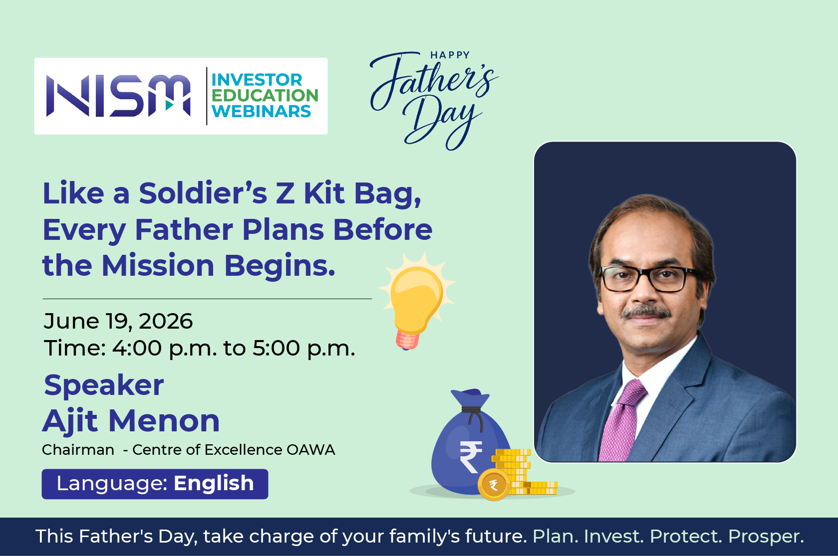Like a Soldier’s Z Kit Bag, Every Father Plans Before the Mission Begins.